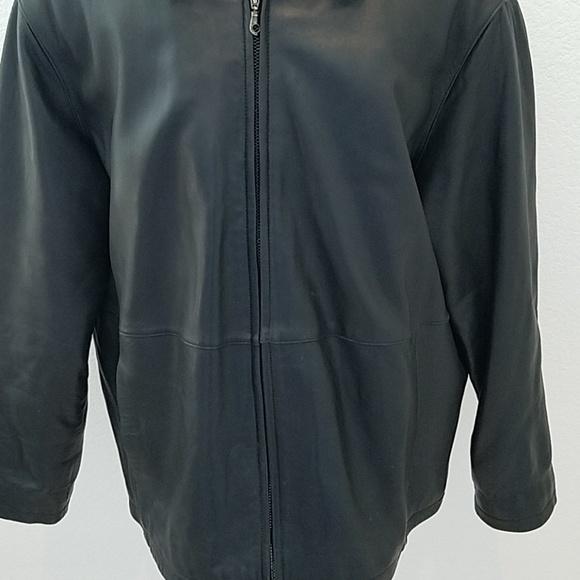 Michael Lawrence Black Leather Jacket - Picture 2 of 7